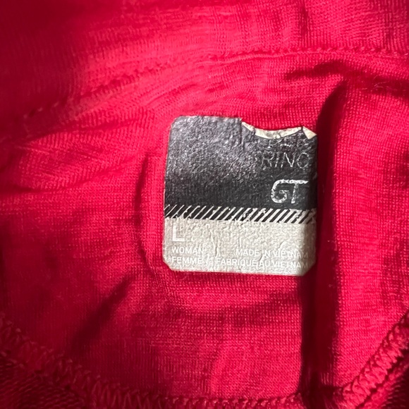 Icebreaker L red merino wool zip jacket - Picture 6 of 7